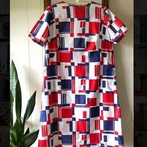 [SOLD] Vintage 60s Colorful Mod Short Sleeve Dress